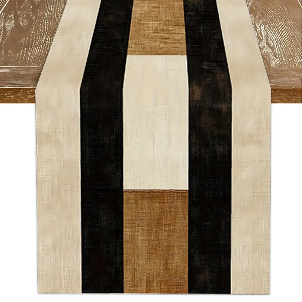 Bohemian Color Block Table Runner