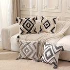 Geometric Diamond Pattern Pillow Cover