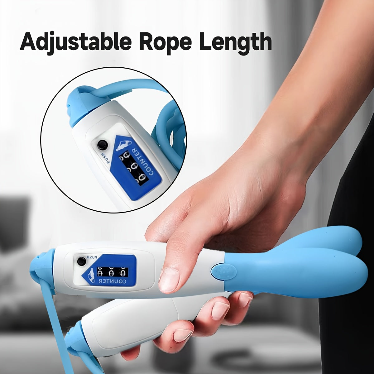Mechanical Counting Jump Rope with Ergonomic Grip