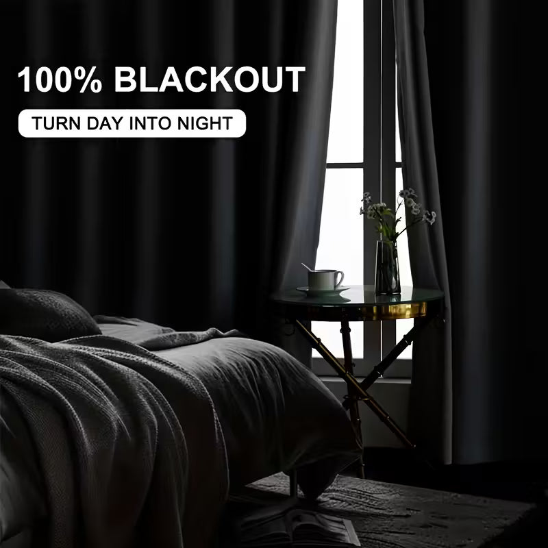 EGC 2pcs 100% blackout curtains