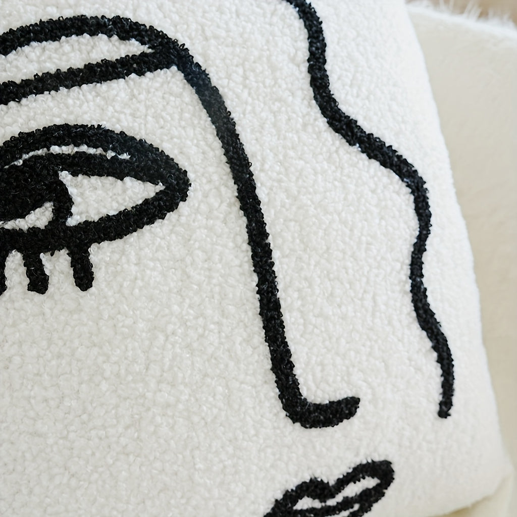 EGFace Embroidery Square Polyester Cushion Cover