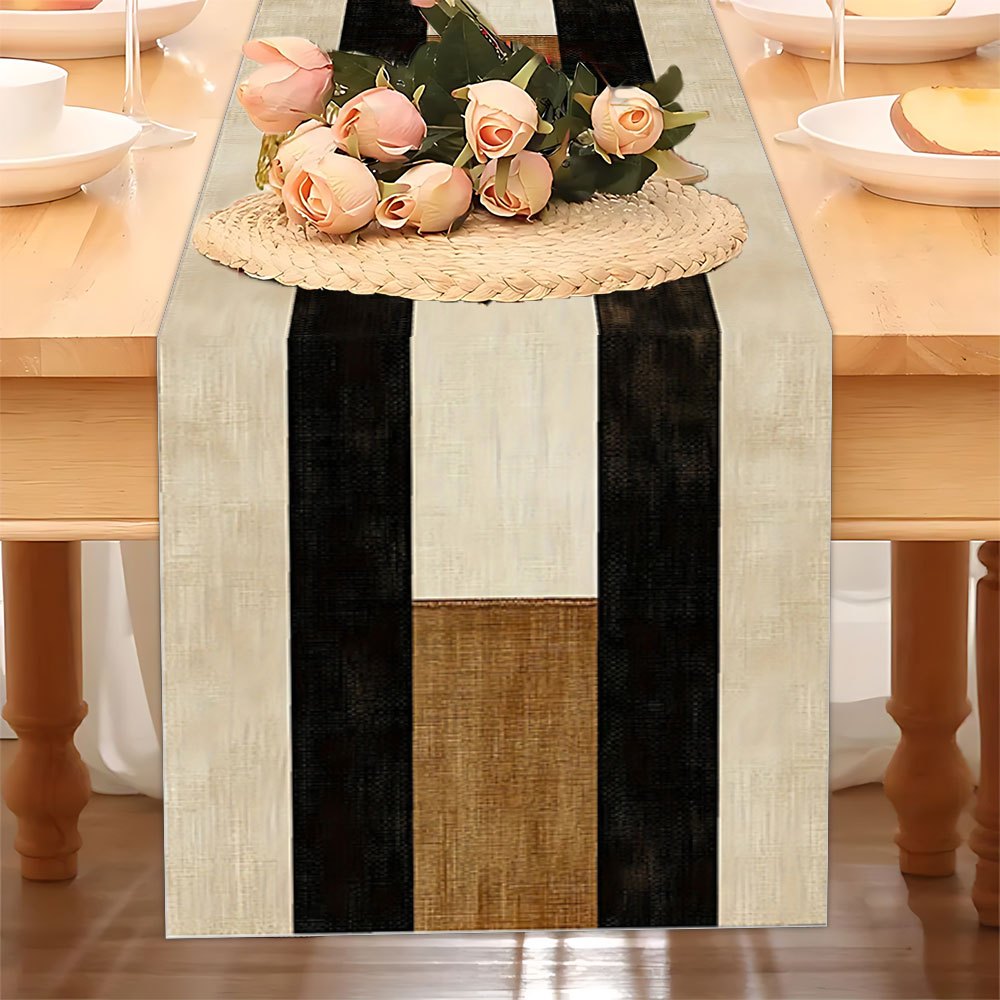 Bohemian Color Block Table Runner