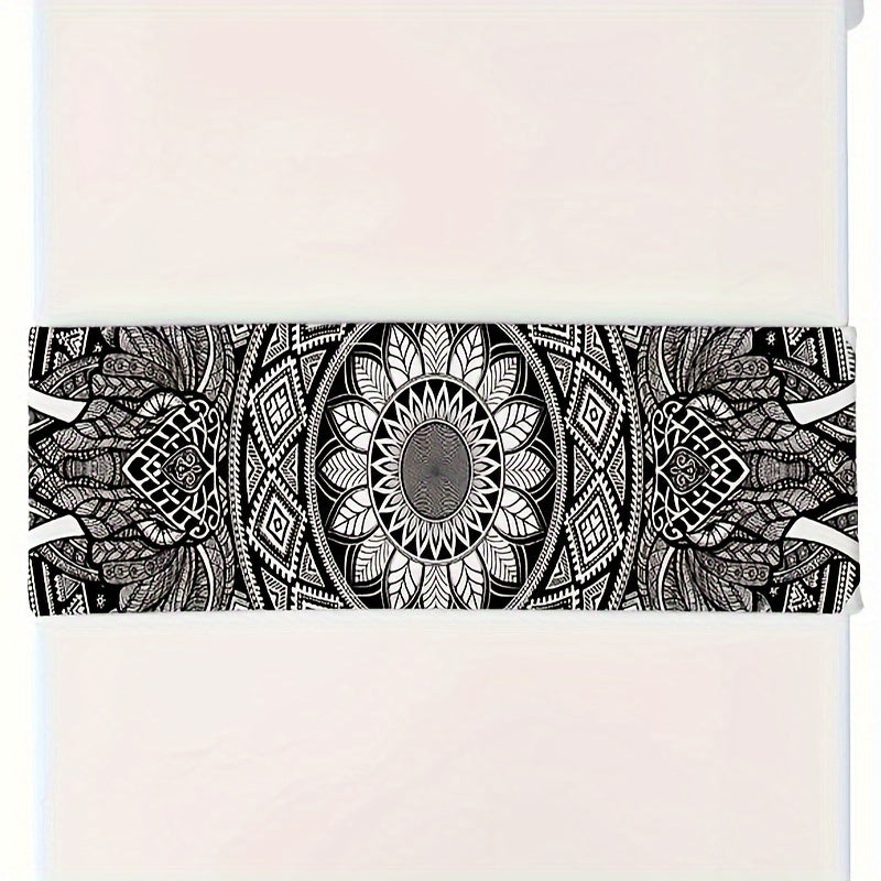 Black & White Bohemian Design Table Runner