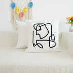 EGFace Embroidery Square Polyester Cushion Cover