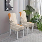 2/4/6pcs New Printed Chair Covers