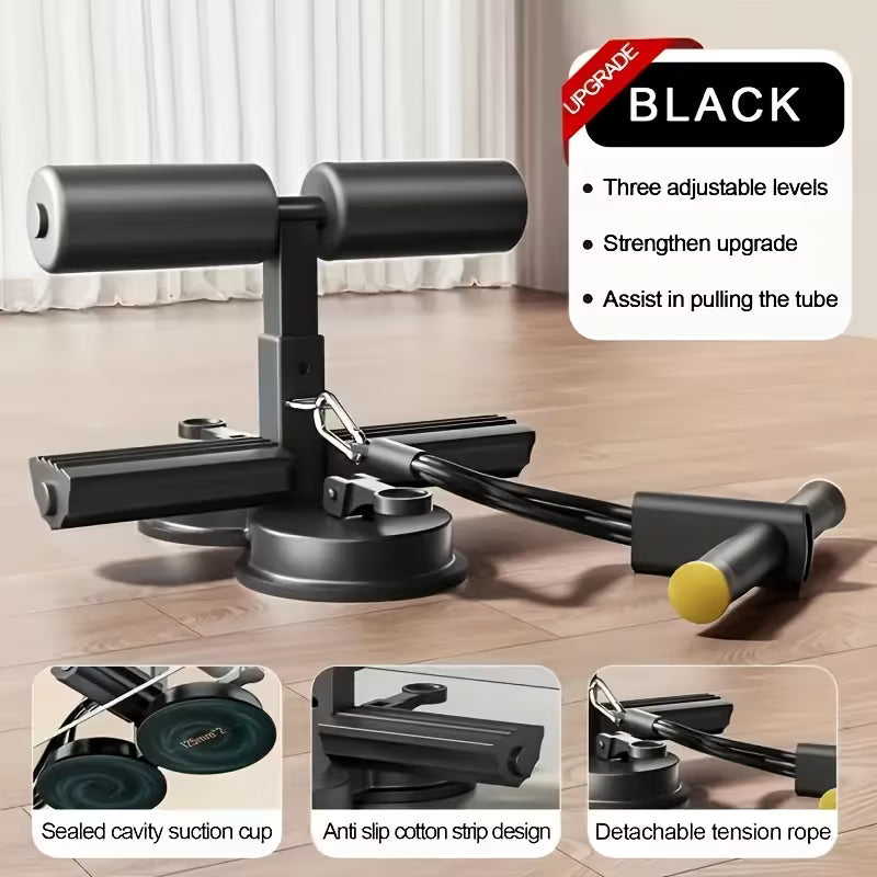 The Dual Suction Cup Sit-Up With Elastic Drawstring