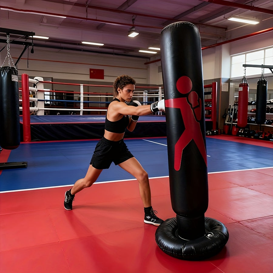 Boxing Bag with Sturdy Base - Large Punching Bag for Home Gym
