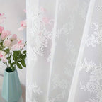 Romantic Pastoral Lace Curtain for Balcony and Office