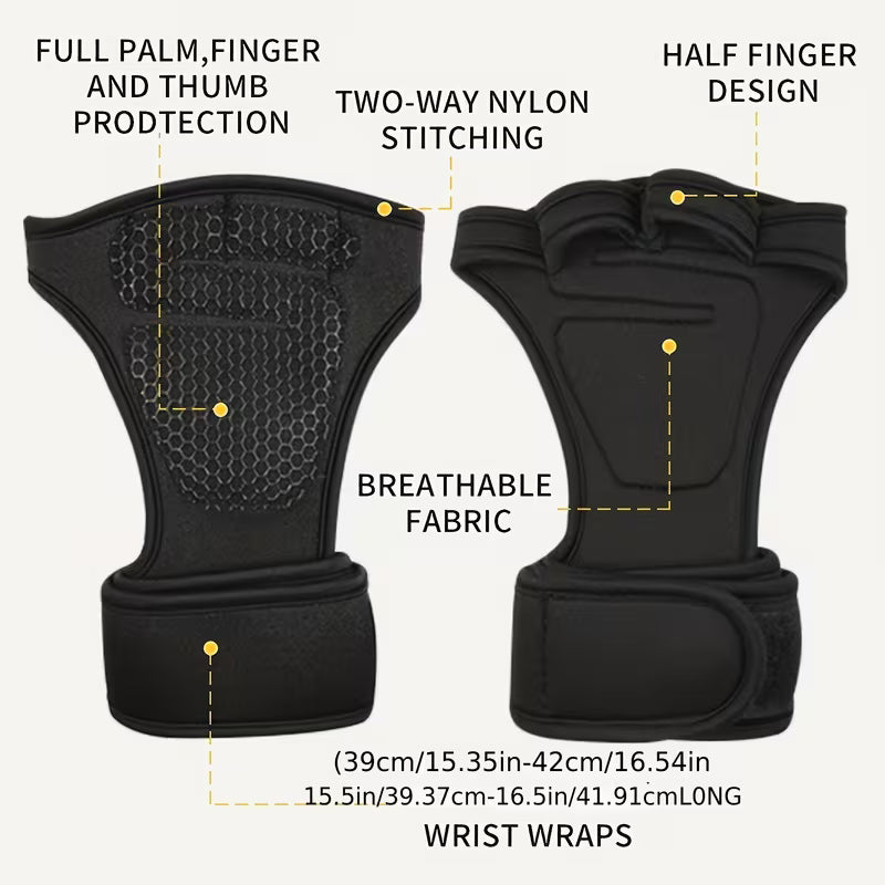Breathable Fingerless Gym Gloves