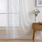 Romantic Pastoral Lace Curtain for Balcony and Office
