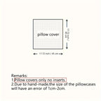 EGFace Embroidery Square Polyester Cushion Cover