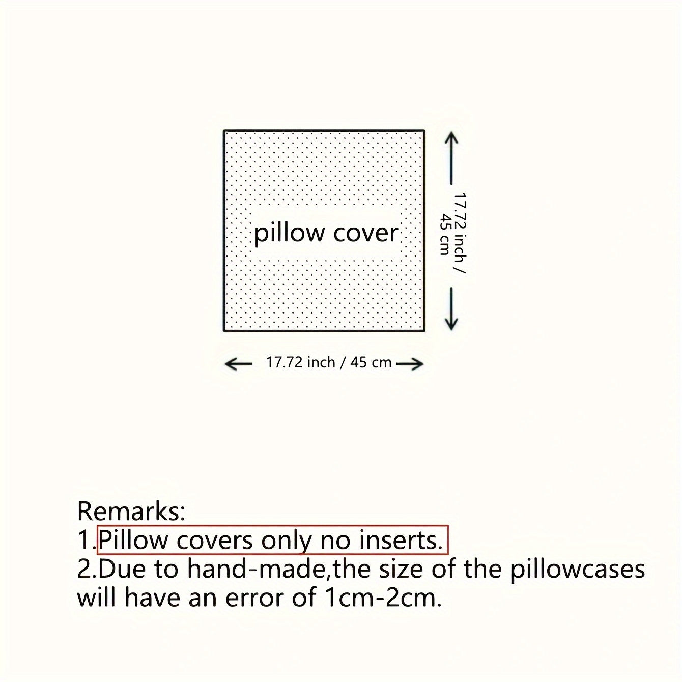 EGFace Embroidery Square Polyester Cushion Cover