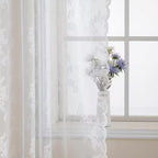 Romantic Pastoral Lace Curtain for Balcony and Office