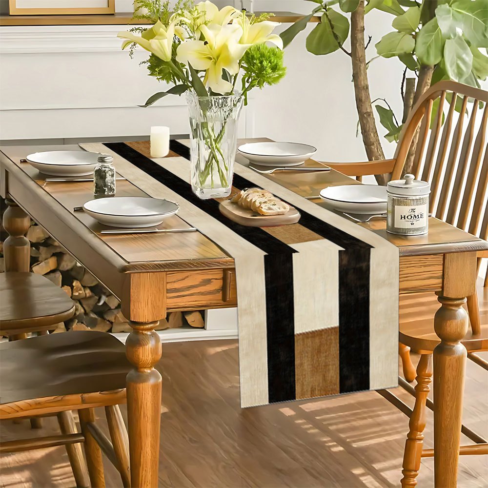 Bohemian Color Block Table Runner