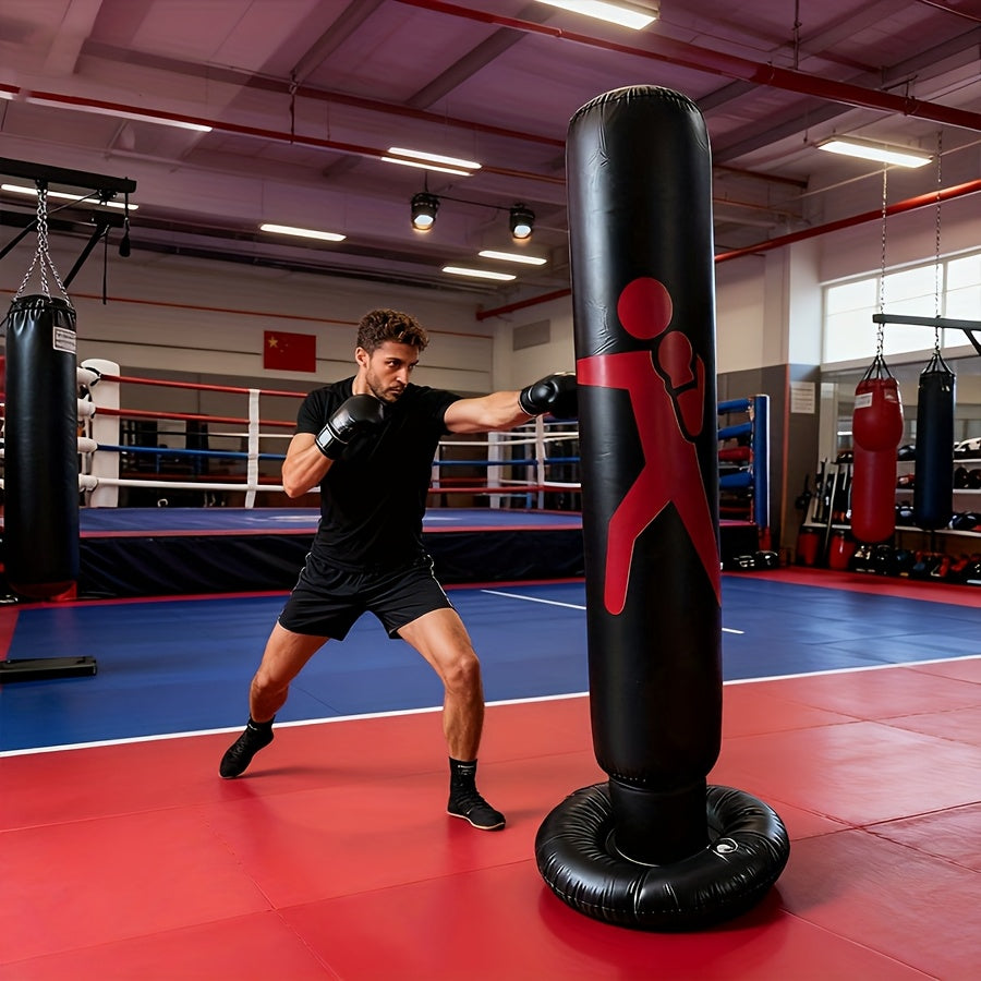 Boxing Bag with Sturdy Base - Large Punching Bag for Home Gym