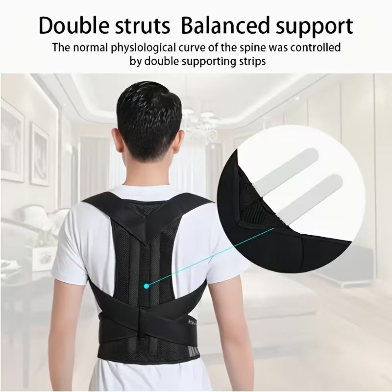 Adult posture corrector, invisible back support belt