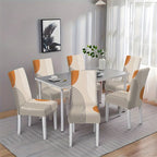 2/4/6pcs New Printed Chair Covers
