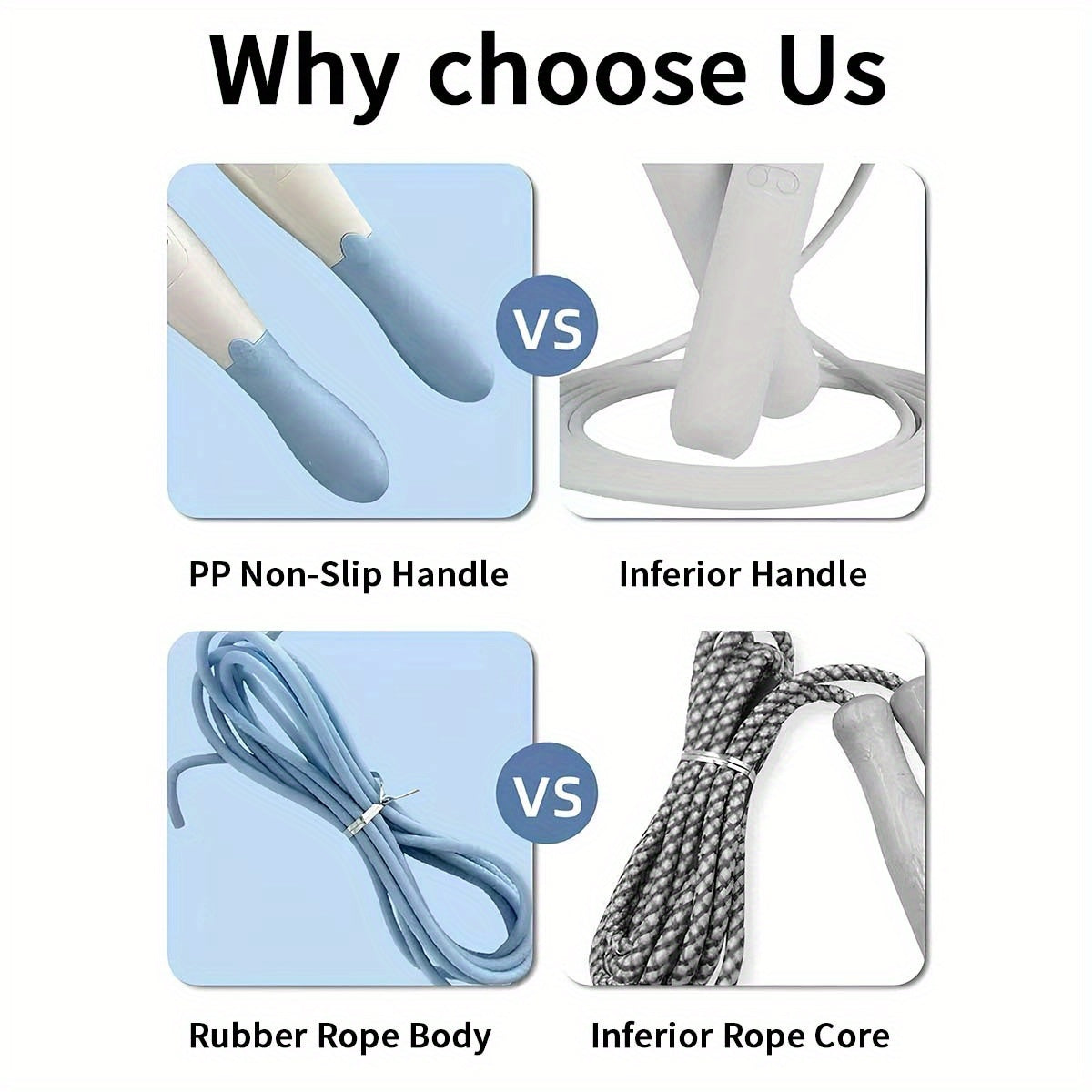 Mechanical Counting Jump Rope with Ergonomic Grip