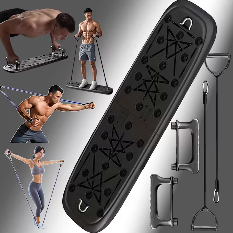Heavy-Duty Push-Up Board Set With Tension Cables