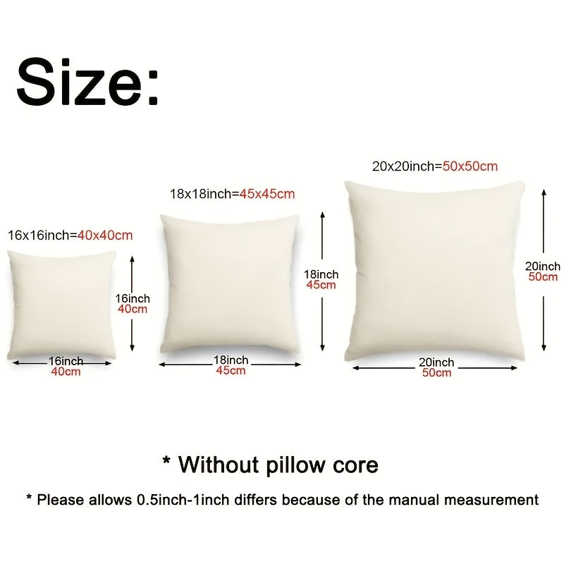 Heron Bird Print Short Plush Pillow Cover