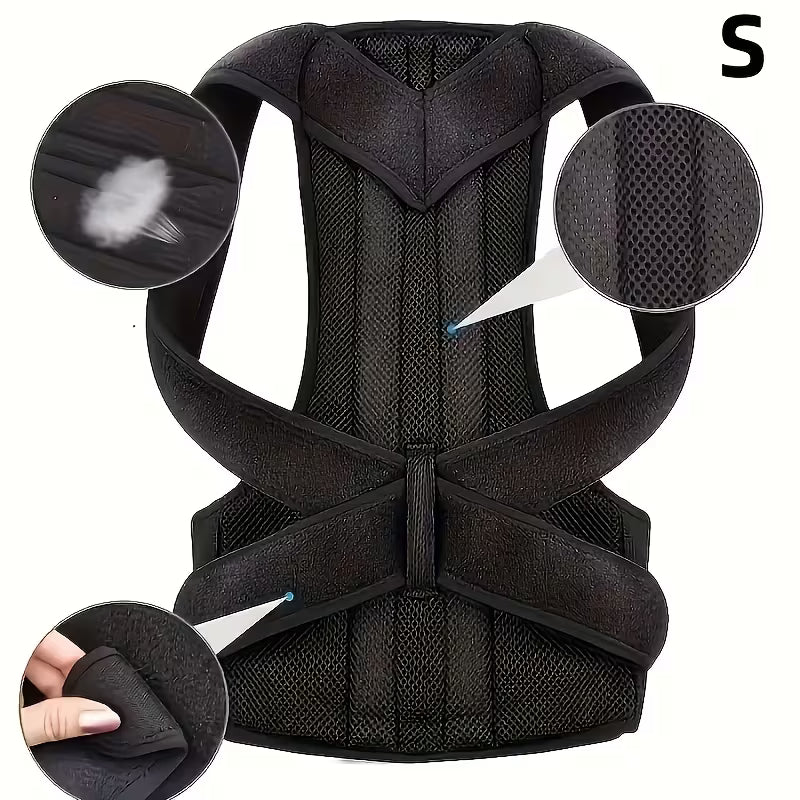 Adult posture corrector, invisible back support belt