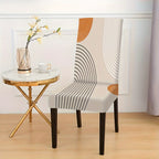 2/4/6pcs New Printed Chair Covers