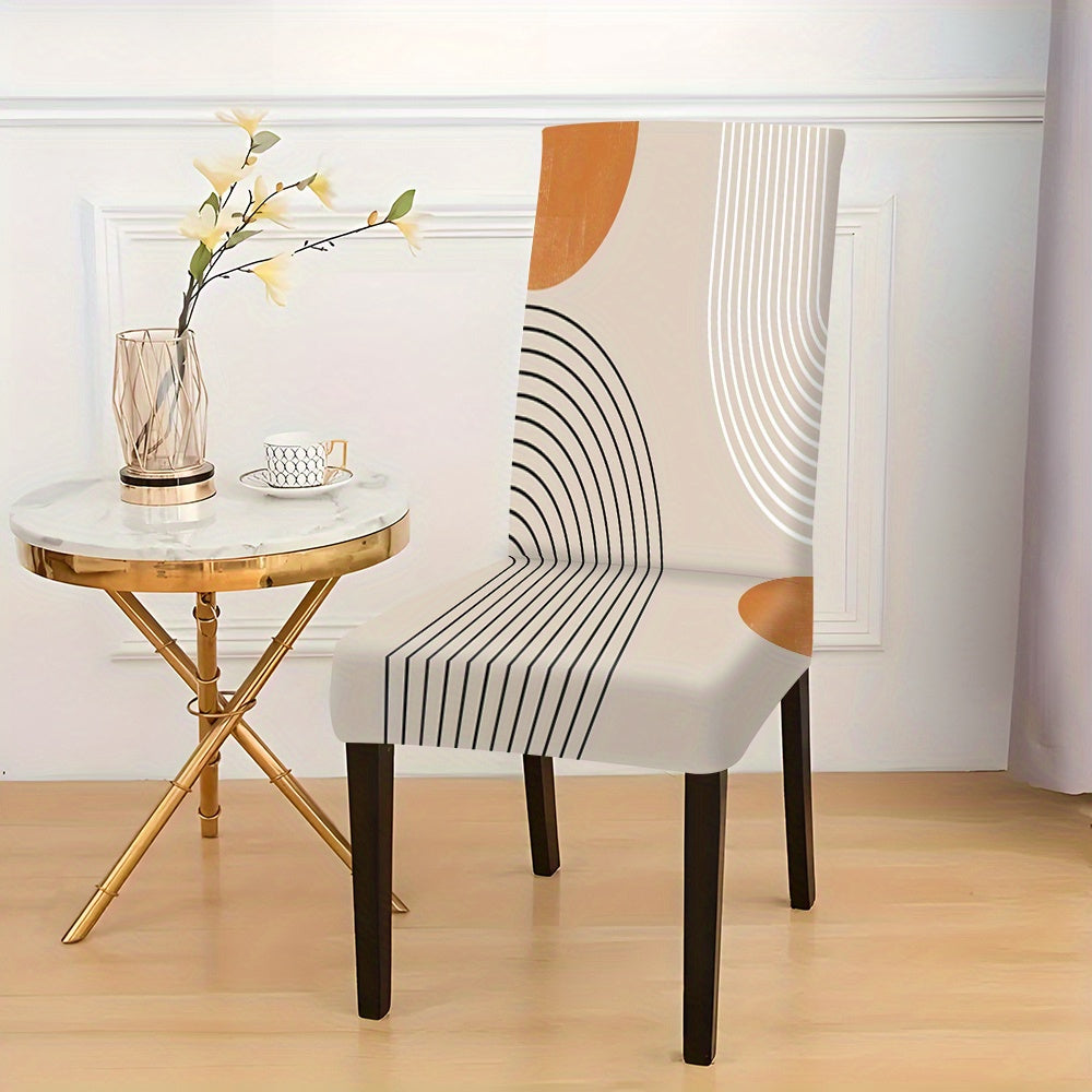 2/4/6pcs New Printed Chair Covers