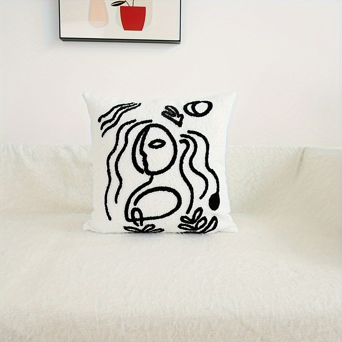 EGFace Embroidery Square Polyester Cushion Cover