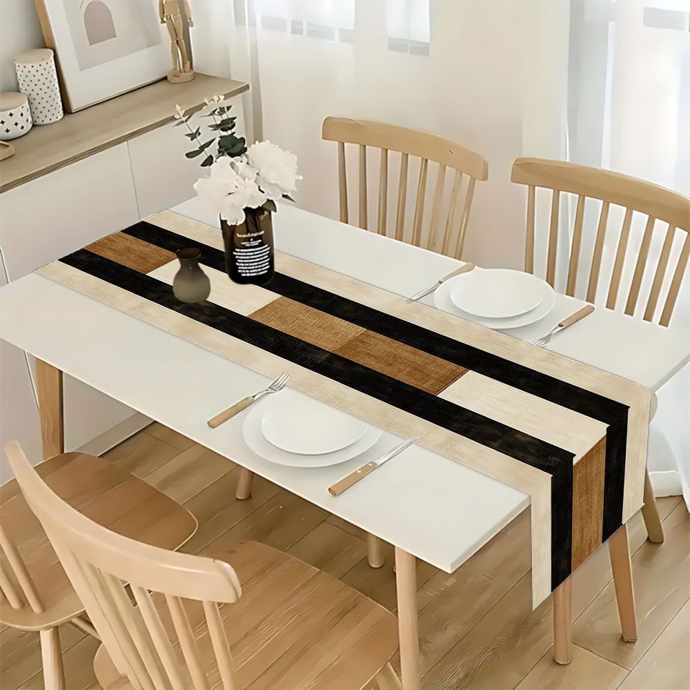 Bohemian Color Block Table Runner